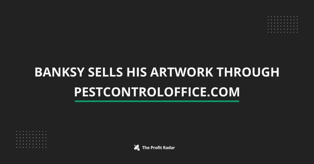 Banksy Sells His Artwork Through pestcontroloffice.com