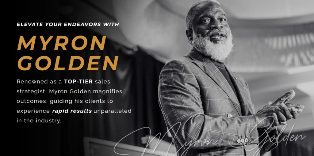 Myron Golden website home page