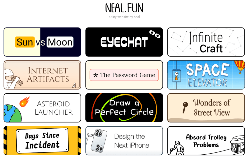 neal.fun page